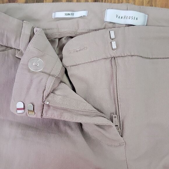 VanHeusen. Stretch. Casual Business Pants. Cropped. Size 10 - Picture 4 of 6